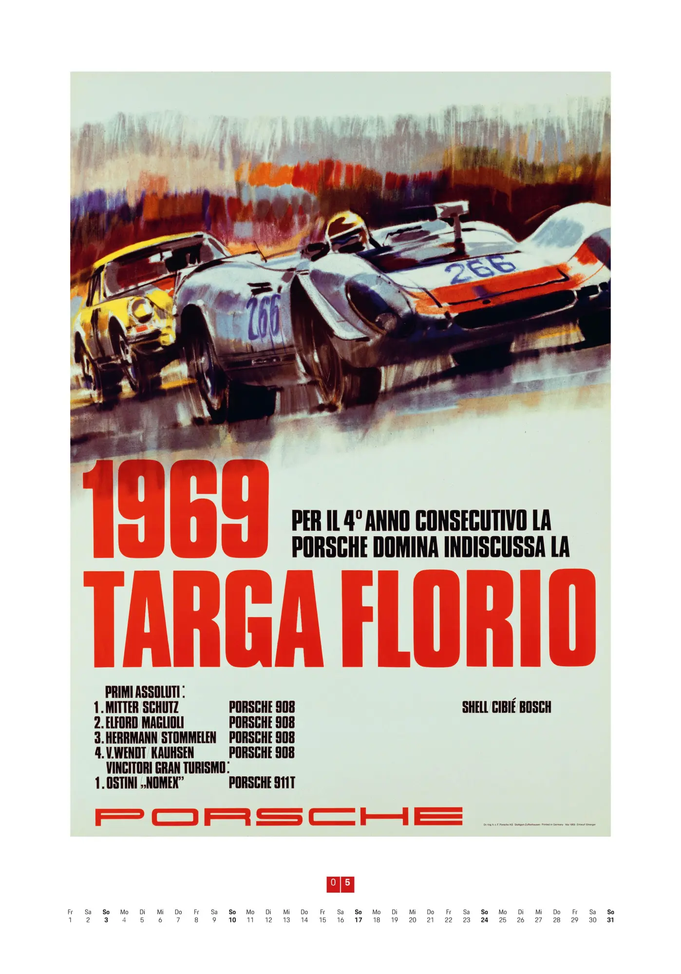 Bild: 9783667130952 | Porsche Rennplakate 2026 | Edwin Baaske | Kalender | 14 S. | Deutsch