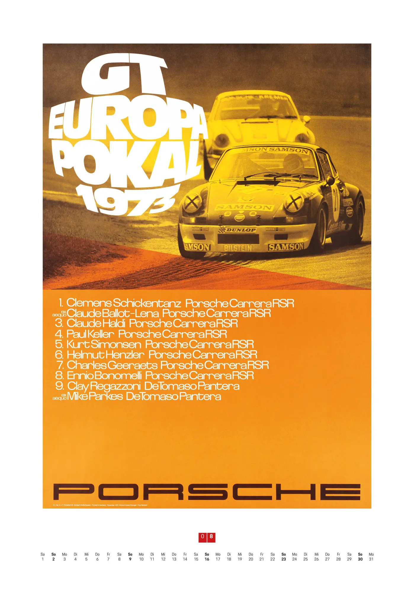 Bild: 9783667130952 | Porsche Rennplakate 2026 | Edwin Baaske | Kalender | 14 S. | Deutsch