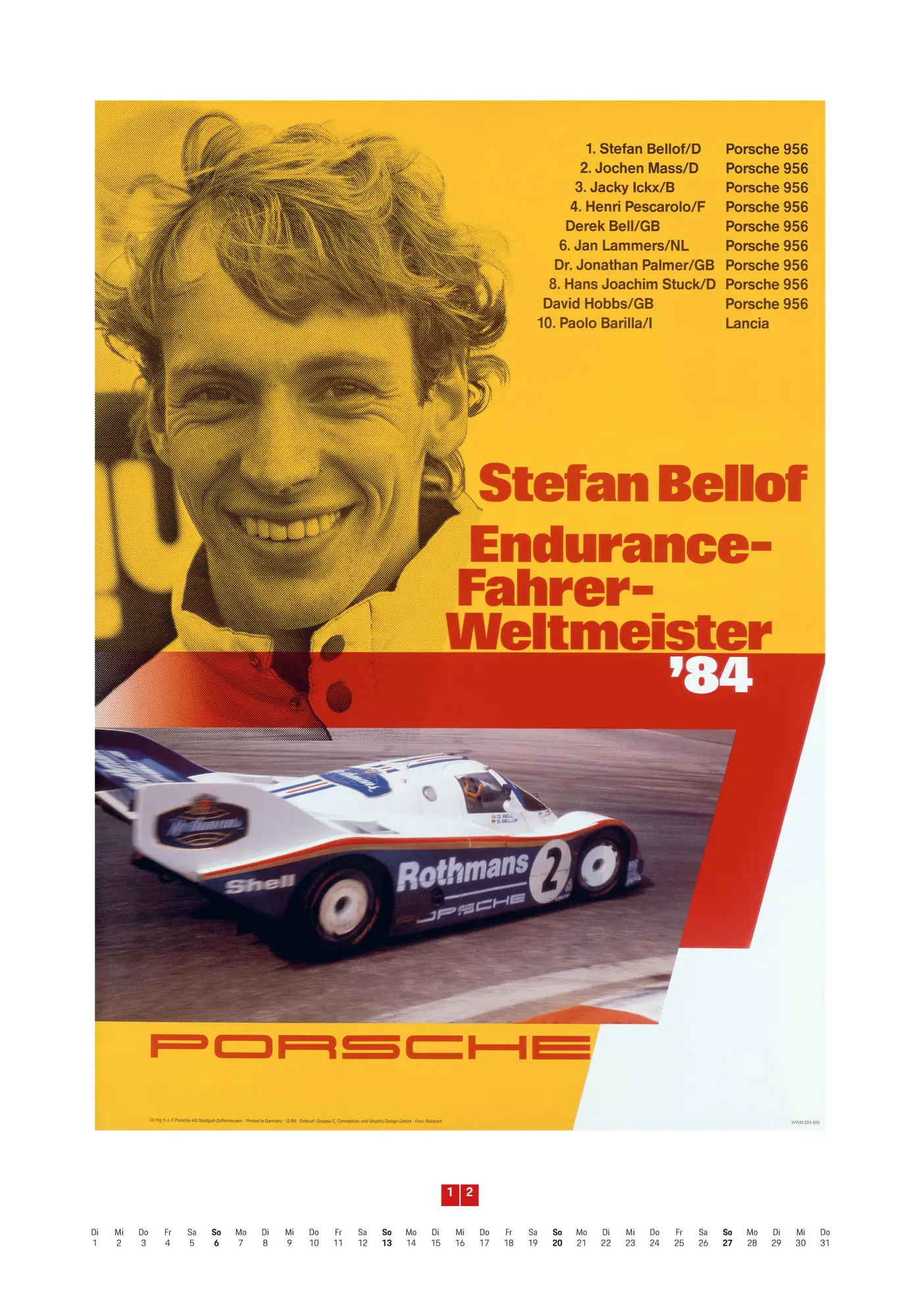 Bild: 9783667130952 | Porsche Rennplakate 2026 | Edwin Baaske | Kalender | 14 S. | Deutsch