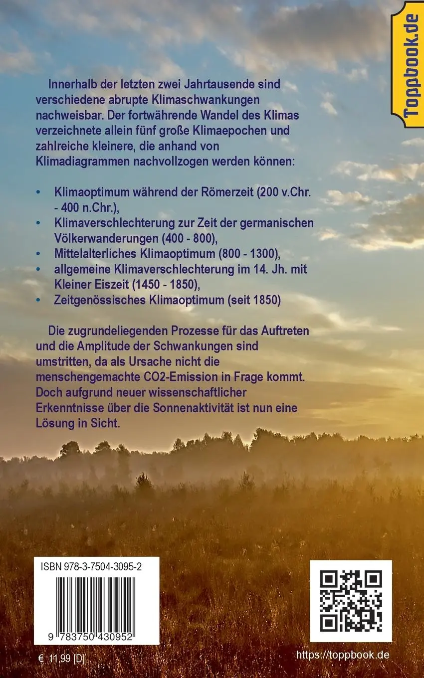 Rückseite: 9783750430952 | Abrupte Klimaschwankungen seit 2000 Jahren | Klaus-Dieter Sedlacek