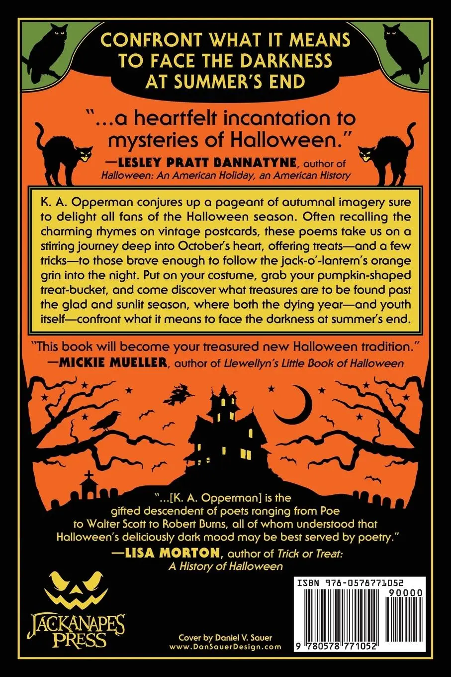 Rückseite: 9780578771052 | Past the Glad and Sunlit Season | Poems for Halloween | K. A. Opperman