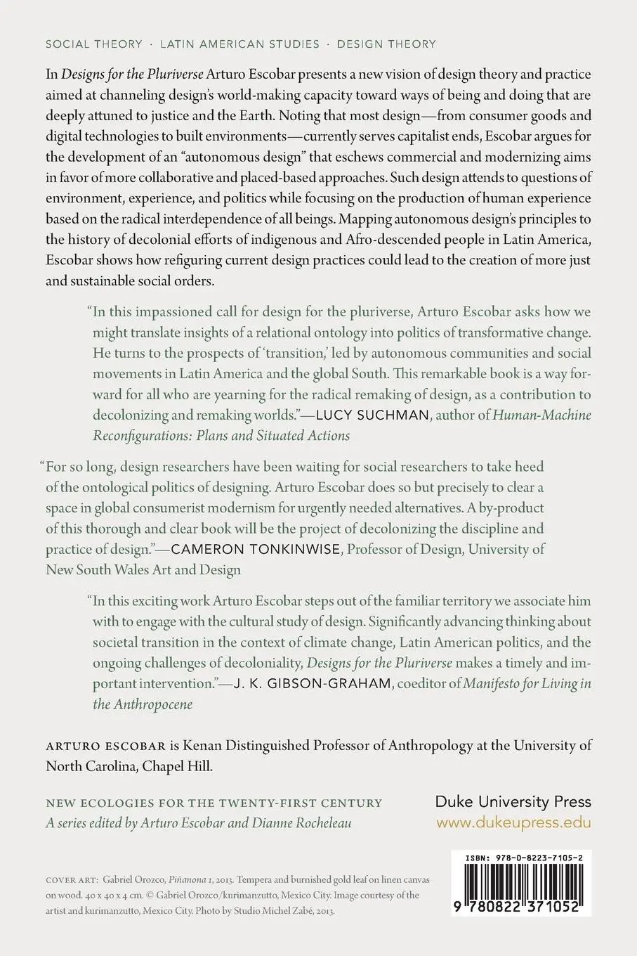 Rückseite: 9780822371052 | Designs for the Pluriverse | Arturo Escobar | Taschenbuch | Englisch
