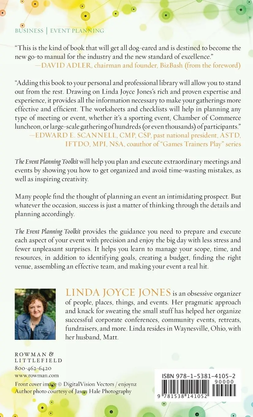 Rückseite: 9781538141052 | The Event Planning Toolkit | Linda Joyce Jones | Buch | Englisch