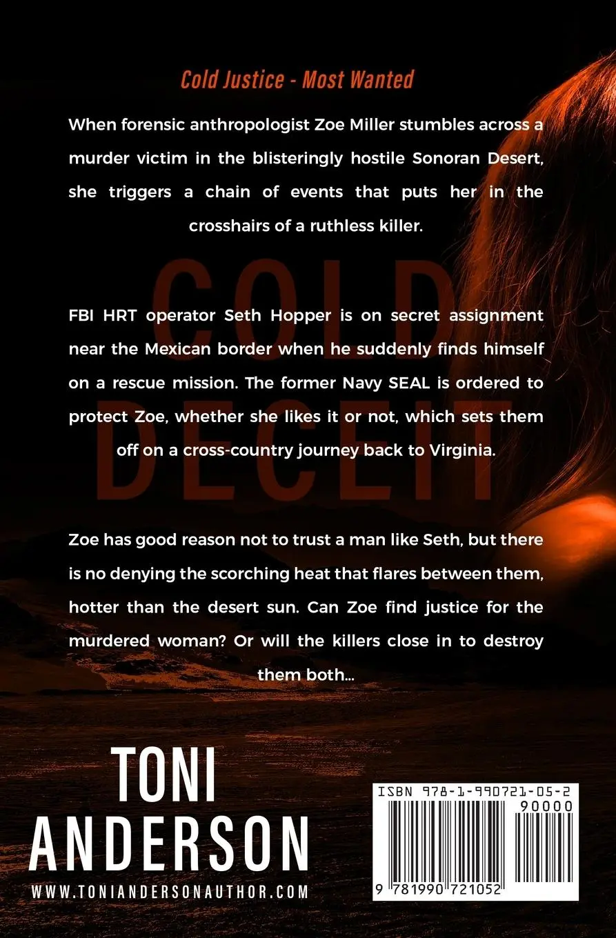 Rückseite: 9781990721052 | Cold Deceit | An FBI Romantic Thriller and Suspense | Toni Anderson