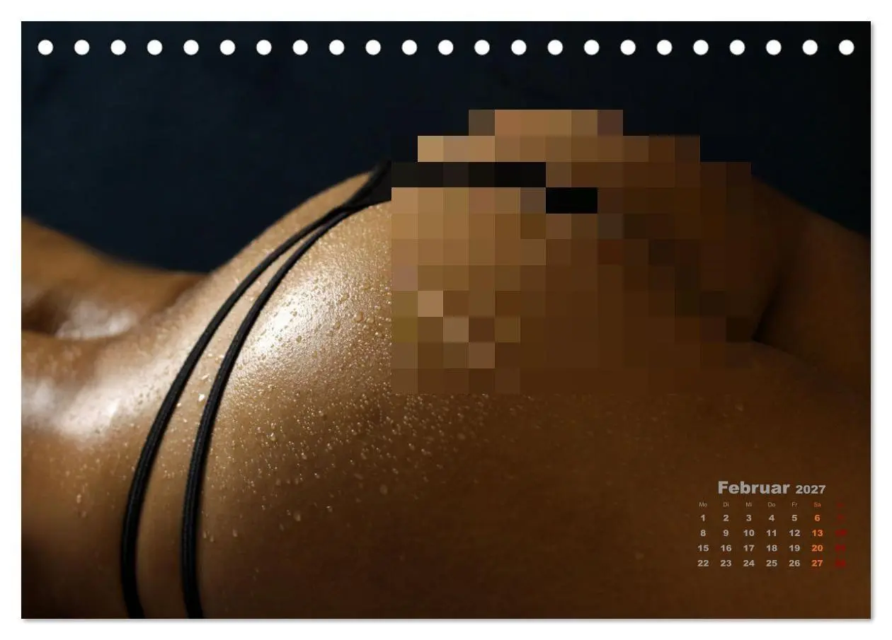 Bild: 9783516781052 | Glanzperlen - Wassertropfen auf nackter Haut (Tischkalender 2027...