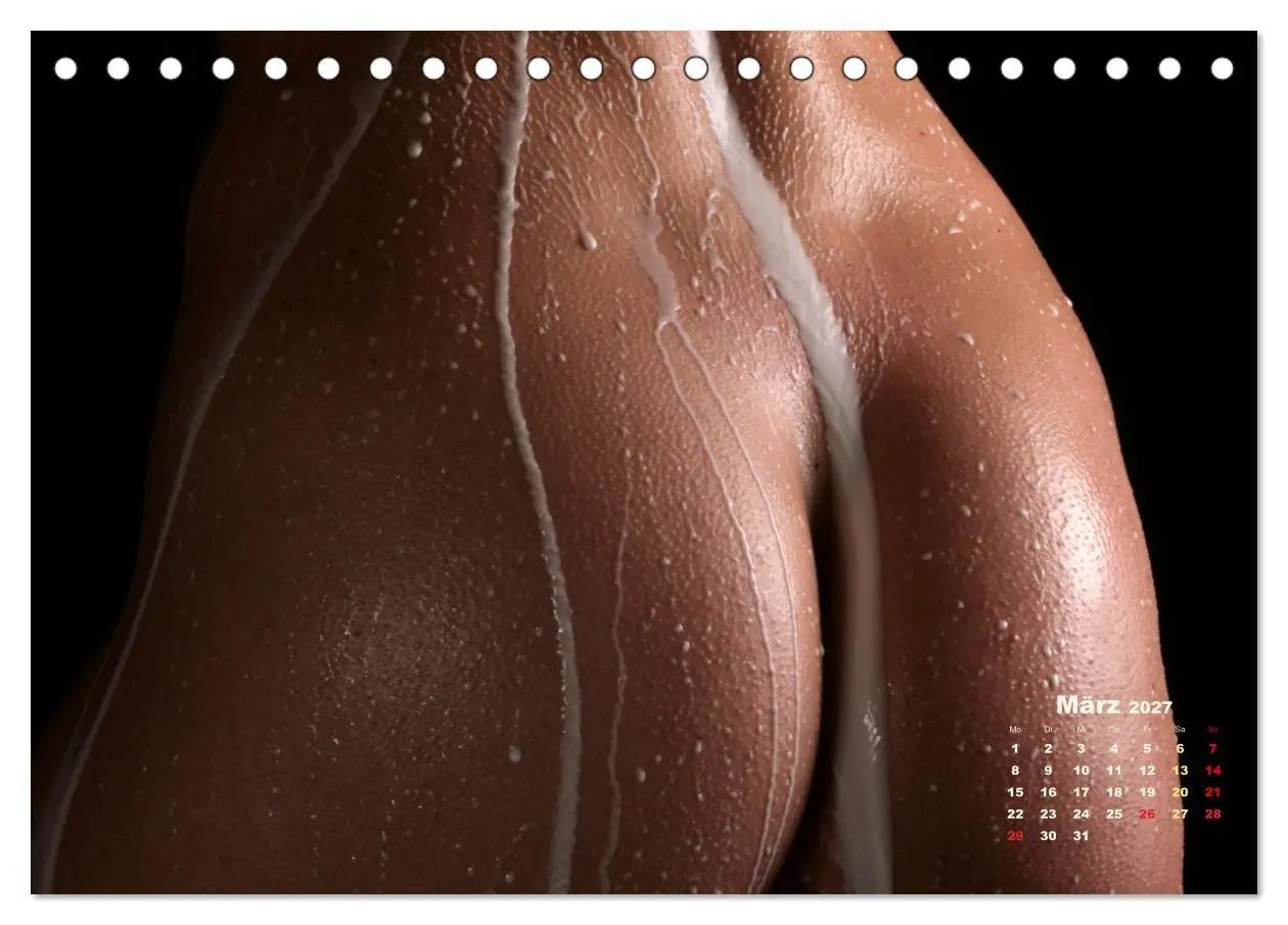 Bild: 9783516781052 | Glanzperlen - Wassertropfen auf nackter Haut (Tischkalender 2027...