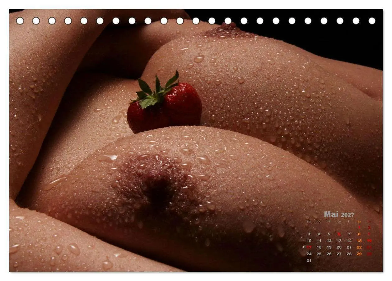Bild: 9783516781052 | Glanzperlen - Wassertropfen auf nackter Haut (Tischkalender 2027...