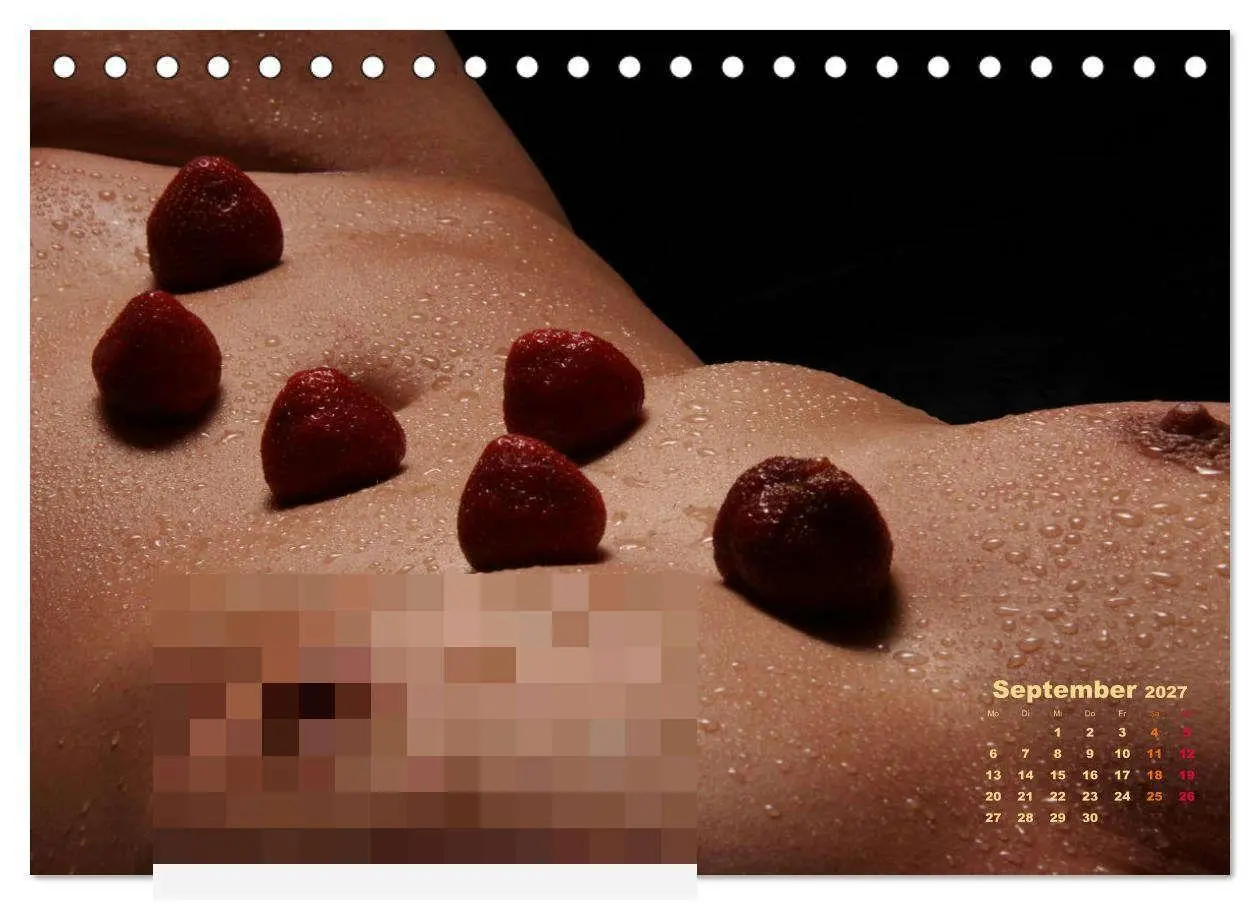 Bild: 9783516781052 | Glanzperlen - Wassertropfen auf nackter Haut (Tischkalender 2027...