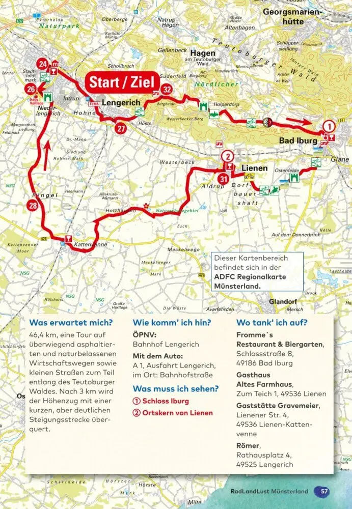 Bild: 9783969901052 | Münsterland RadLandLust, 32 Lieblingstouren, E-Bike-geeignet mit...