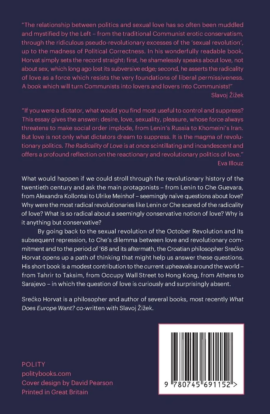 Rückseite: 9780745691152 | The Radicality of Love | Srecko Horvat | Taschenbuch | 174 S. | 2015