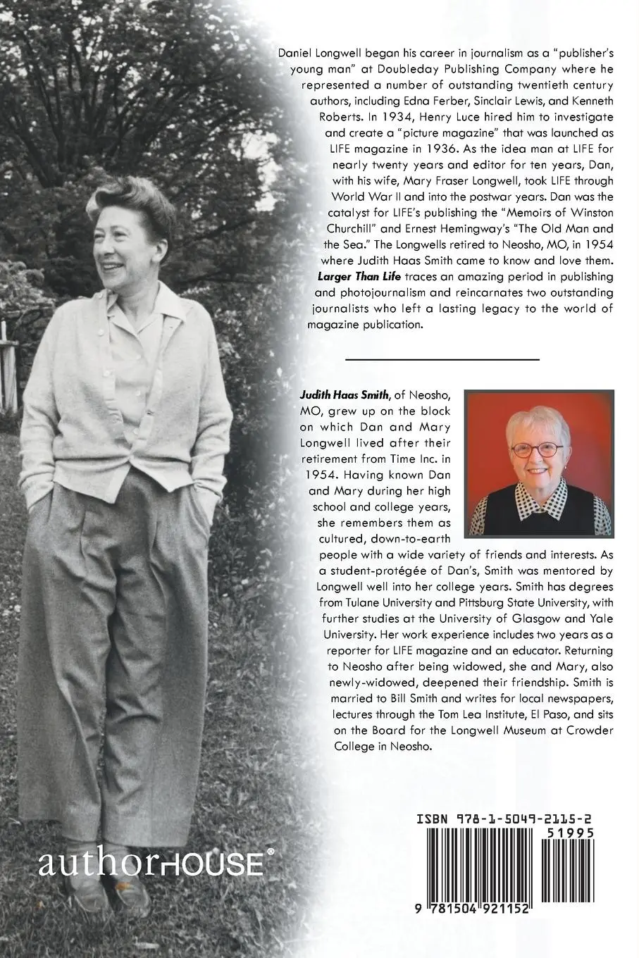 Rückseite: 9781504921152 | Larger Than Life | Judith Haas Smith | Taschenbuch | Englisch | 2015