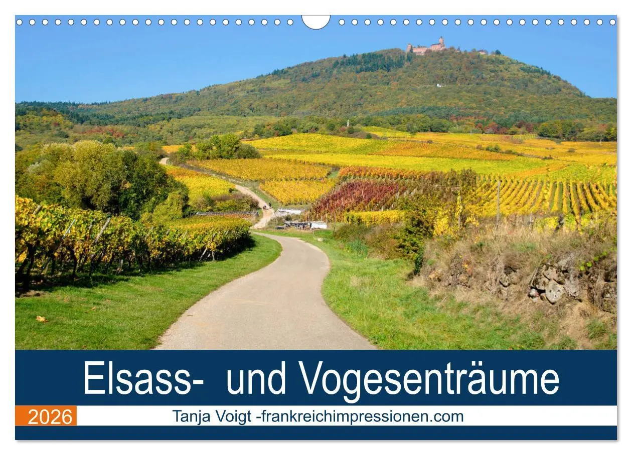 Cover: 9783457821152 | Elsass- und Vogesenträume (Wandkalender 2026 DIN A3 quer), CALVENDO...