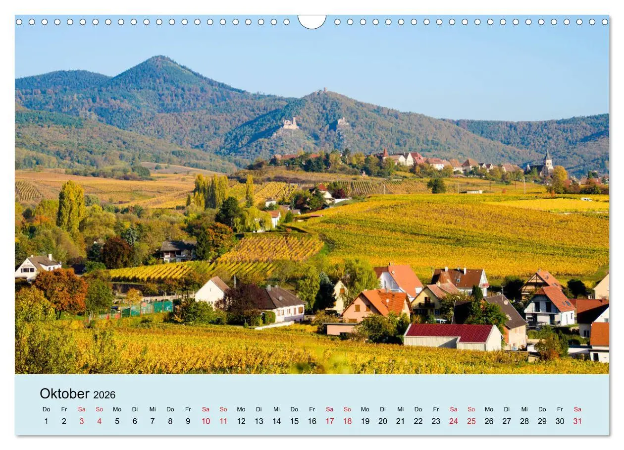 Bild: 9783457821152 | Elsass- und Vogesenträume (Wandkalender 2026 DIN A3 quer), CALVENDO...