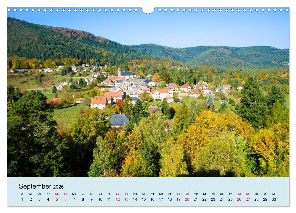 Bild: 9783457821152 | Elsass- und Vogesenträume (Wandkalender 2026 DIN A3 quer), CALVENDO...