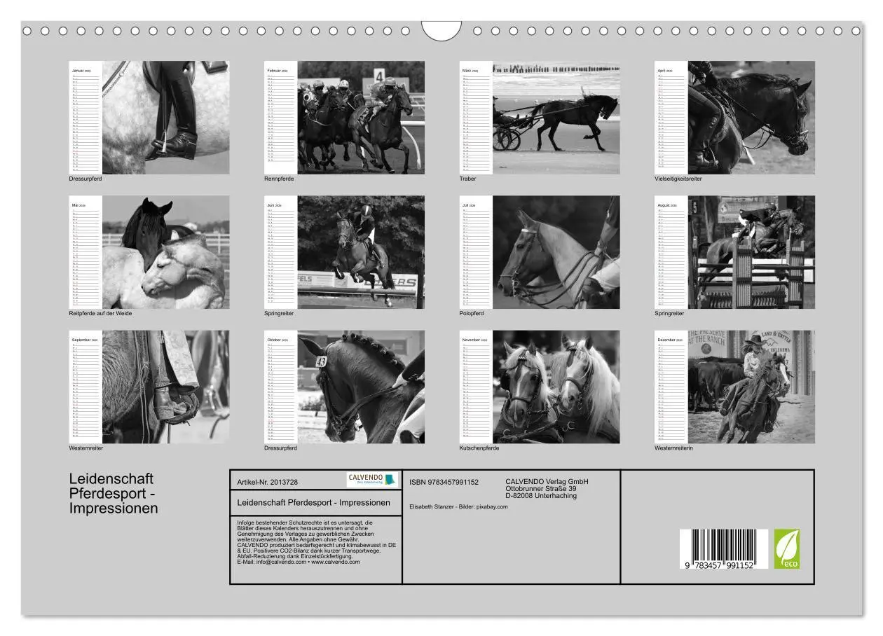 Bild: 9783457991152 | Leidenschaft Pferdesport - Impressionen (Wandkalender 2026 DIN A3...