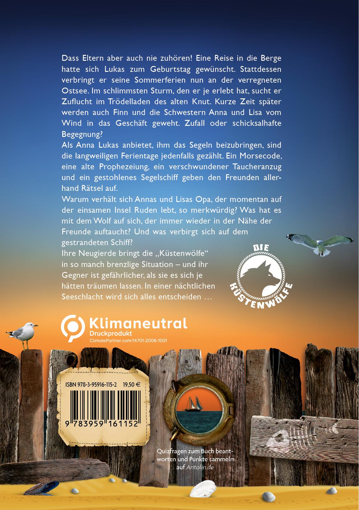 Rückseite: 9783959161152 | Die Küstenwölfe 1 - Spuk auf der Ostsee | André F. Nebe | Buch | 2023