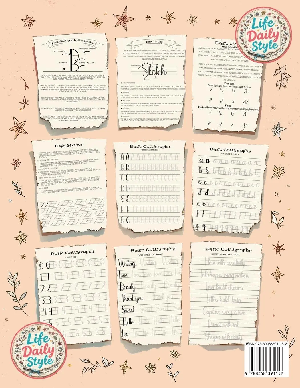 Rückseite: 9788368391152 | Faux Calligraphy for Beginners | Life Daily Style | Taschenbuch | 2025