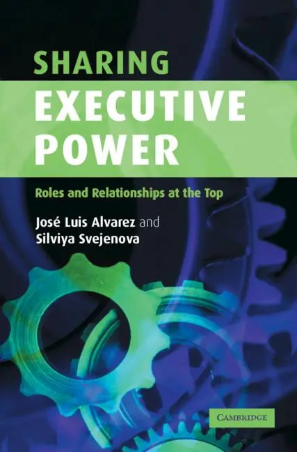 Cover: 9780521841252 | Sharing Executive Power | José Luis Alvarez (u. a.) | Buch | Gebunden