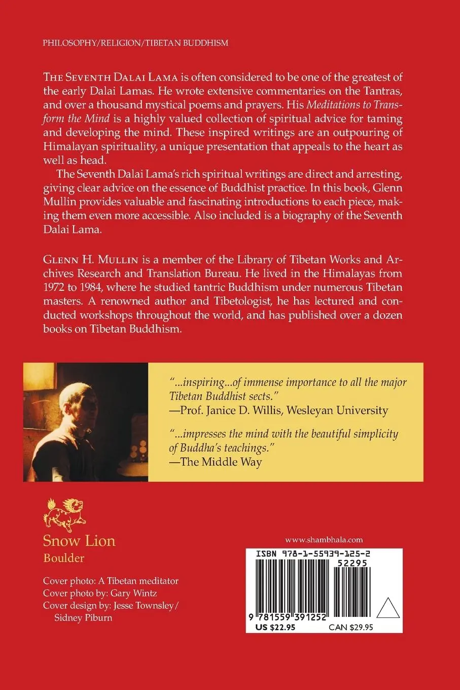 Rückseite: 9781559391252 | Meditations to Transform The Mind | The 7th Dalai Lama | Taschenbuch