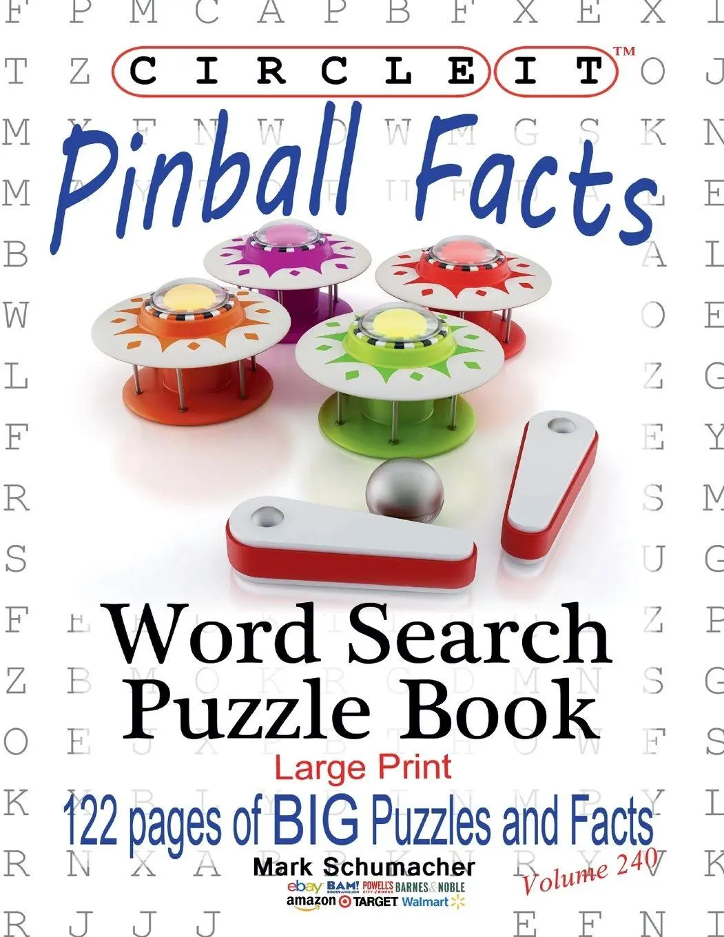 Cover: 9781950961252 | Circle It, Pinball Facts, Word Search, Puzzle Book | Llc (u. a.)