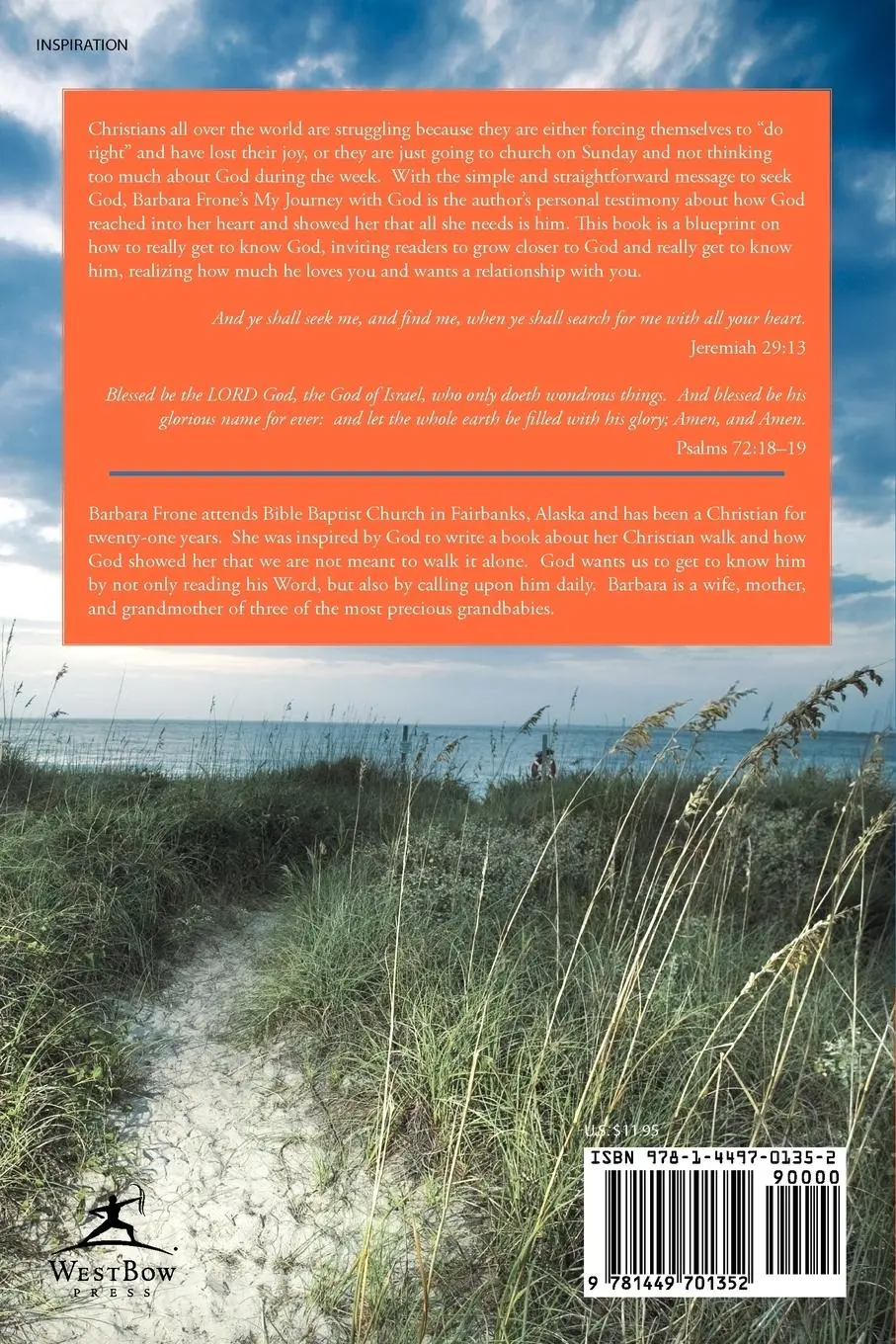 Rückseite: 9781449701352 | My Journey with God | Barbara Frone | Taschenbuch | Englisch | 2010
