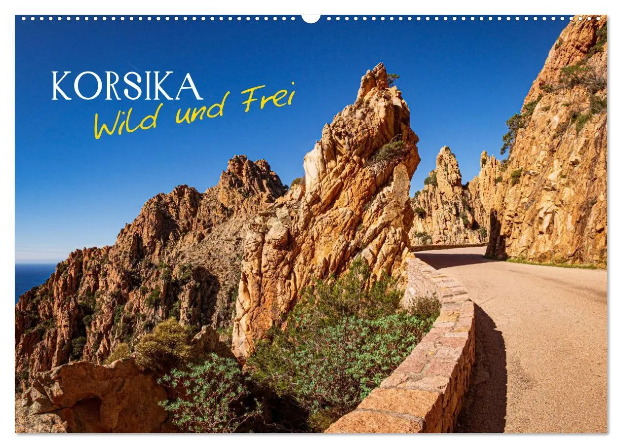 Cover: 9783457801352 | Korsika Wild und Frei (Wandkalender 2026 DIN A2 quer), CALVENDO...