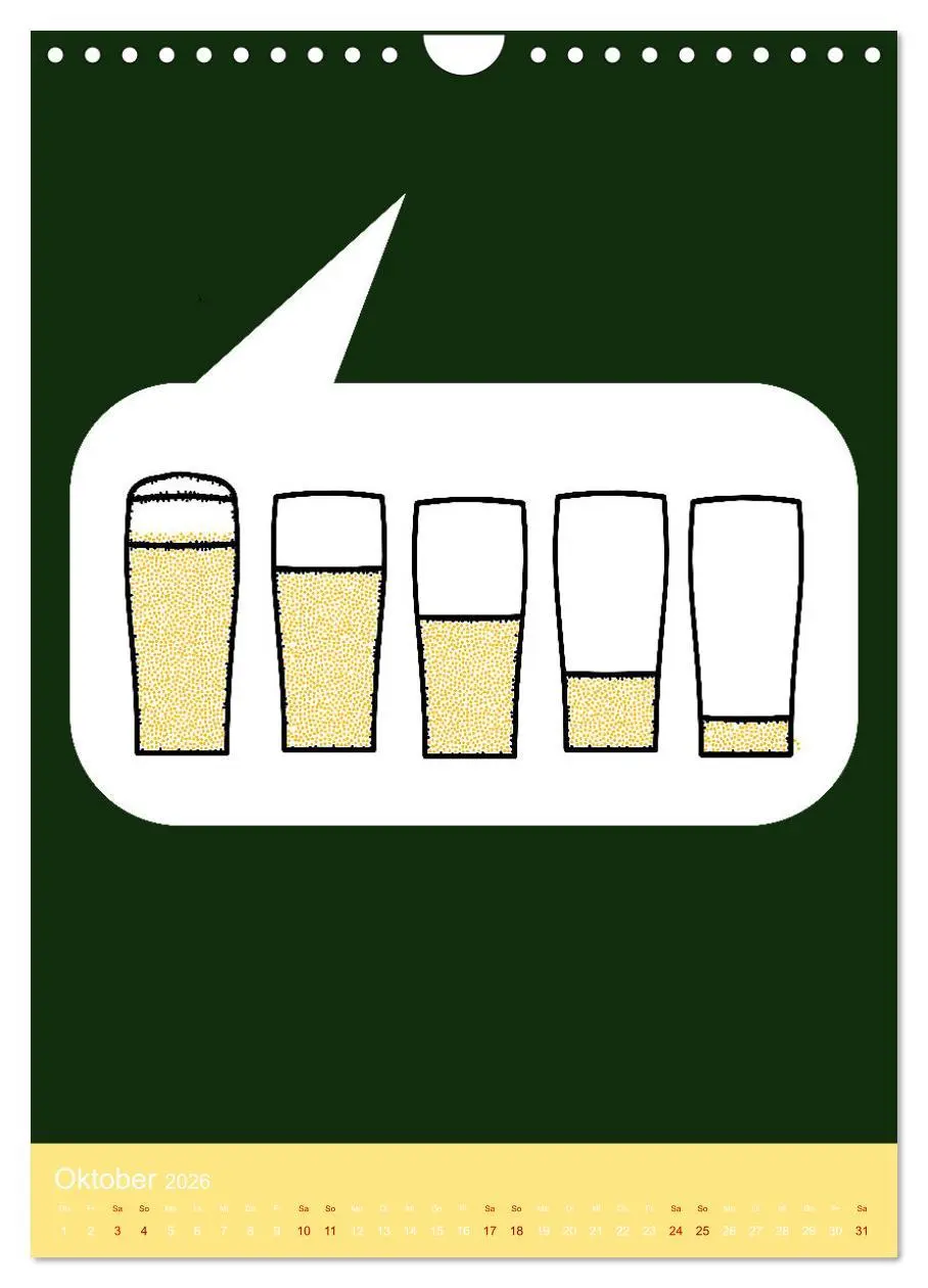 Bild: 9783516371352 | BIER Wandkalender -Trinken mit Stil (Wandkalender 2026 DIN A4...