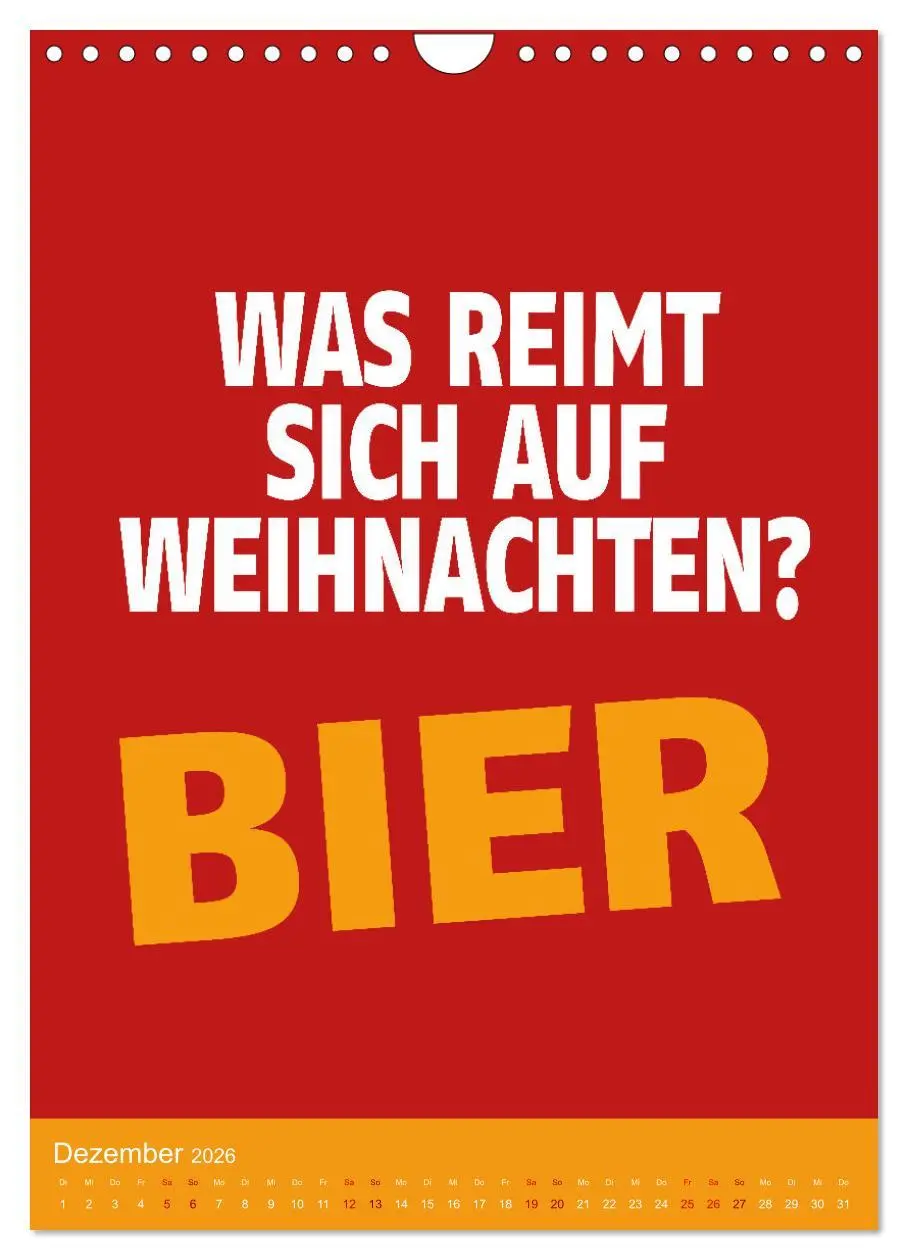 Bild: 9783516371352 | BIER Wandkalender -Trinken mit Stil (Wandkalender 2026 DIN A4...