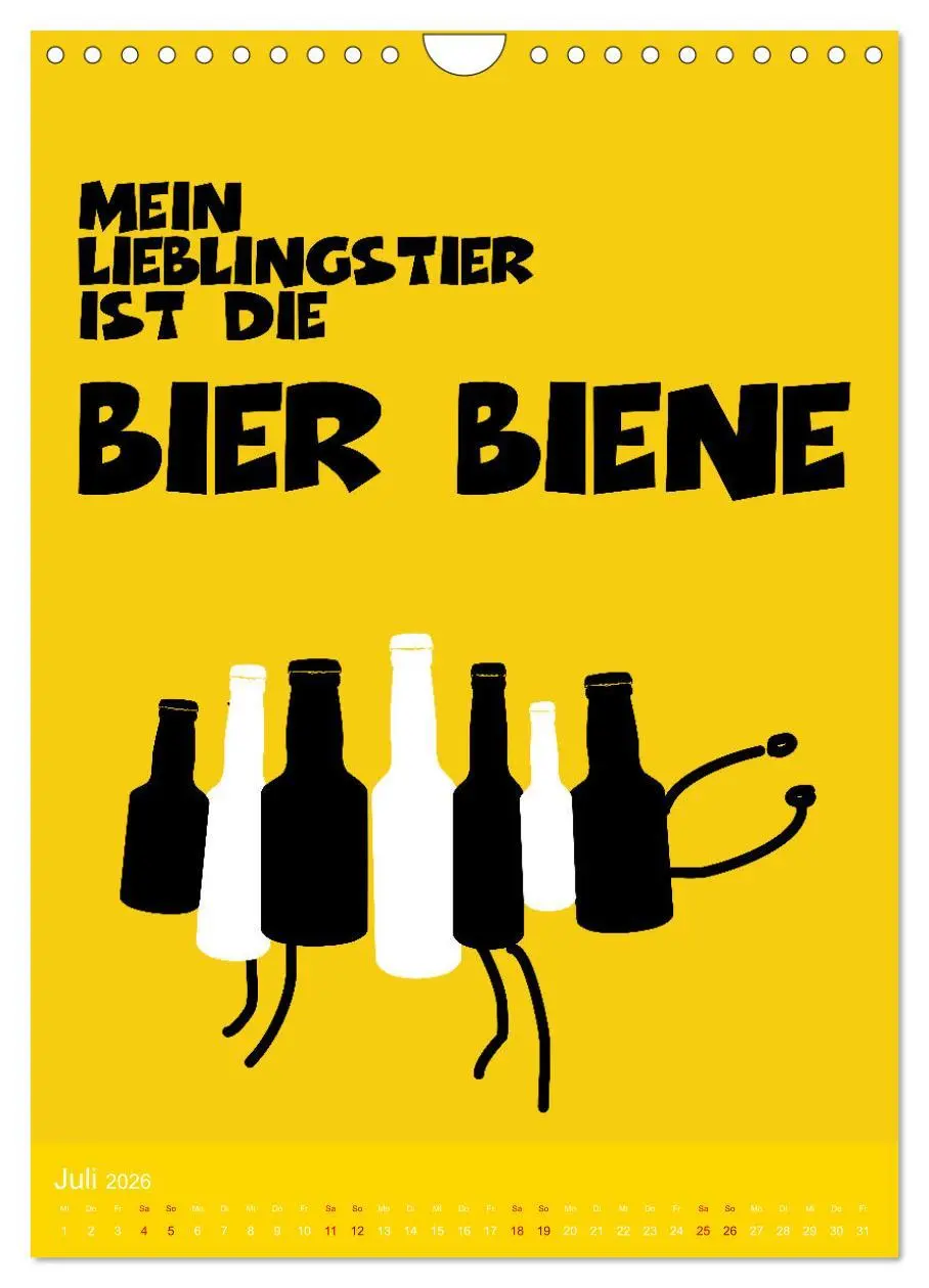 Bild: 9783516371352 | BIER Wandkalender -Trinken mit Stil (Wandkalender 2026 DIN A4...