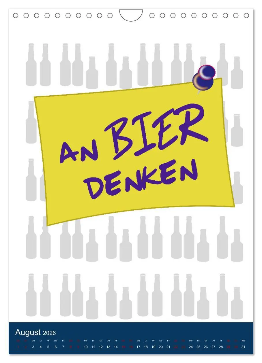 Bild: 9783516371352 | BIER Wandkalender -Trinken mit Stil (Wandkalender 2026 DIN A4...