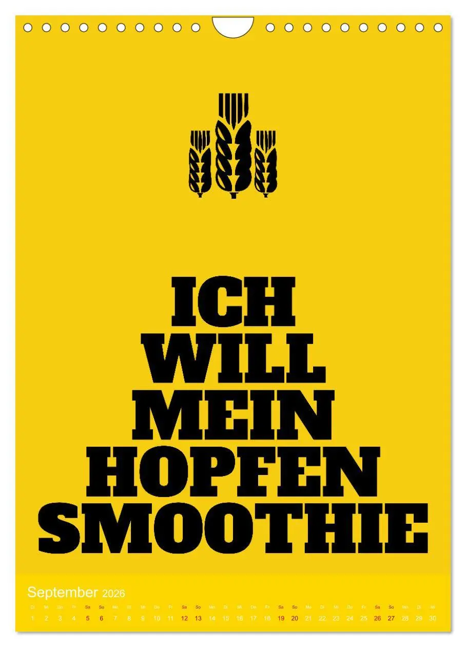 Bild: 9783516371352 | BIER Wandkalender -Trinken mit Stil (Wandkalender 2026 DIN A4...