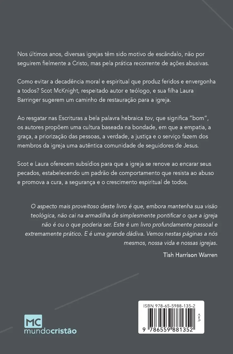 Rückseite: 9786559881352 | Uma igreja chamada tov | Scot Mcknight (u. a.) | Taschenbuch | 2022