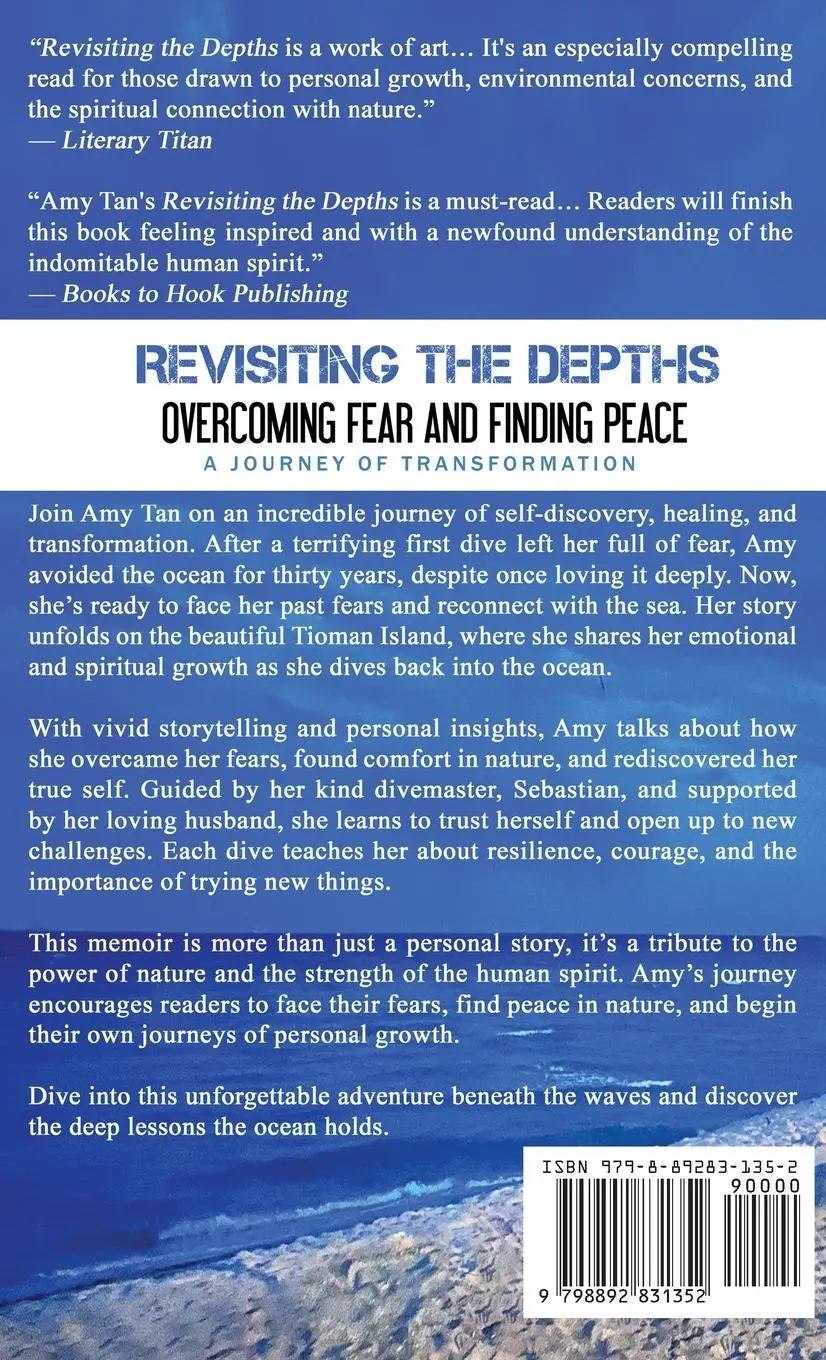 Rückseite: 9798892831352 | Revisiting the Depths - Overcoming Fear and Finding Peace | Amy Tan