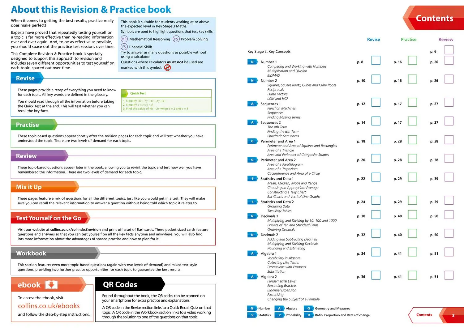 Bild: 9780008551452 | Ks3 Maths Higher Level All-In-One Complete Revision and Practice | Ks3