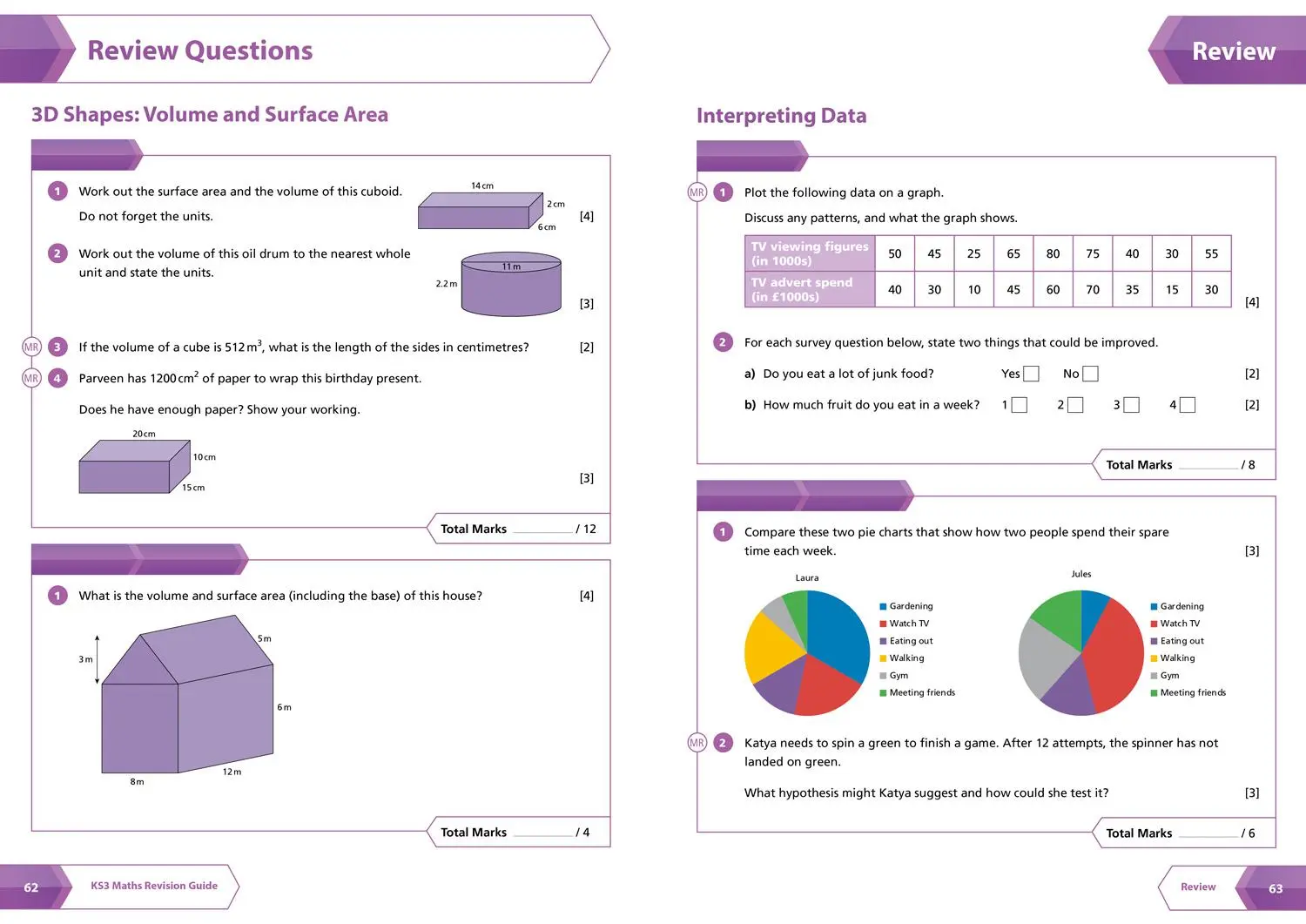 Bild: 9780008551452 | Ks3 Maths Higher Level All-In-One Complete Revision and Practice | Ks3