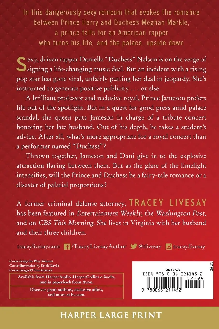 Rückseite: 9780063211452 | American Royalty LP | Tracey Livesay | Taschenbuch | Englisch | 2023