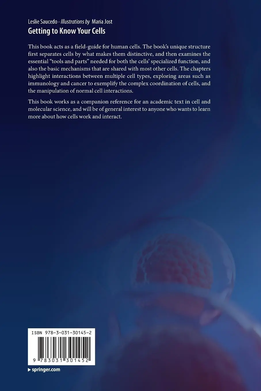 Rückseite: 9783031301452 | Getting to Know Your Cells | Leslie Saucedo | Taschenbuch | viii