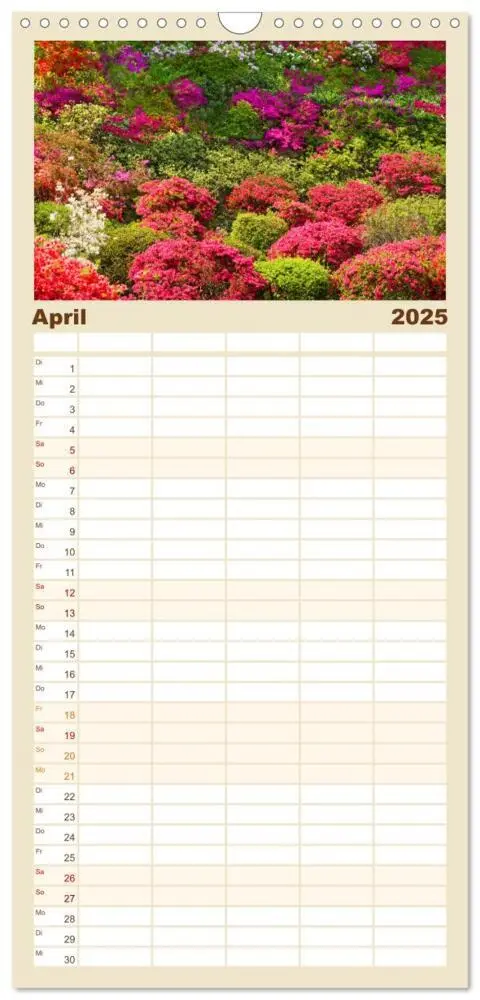 Bild: 9783457101452 | Familienplaner 2025 - Gärten in Japan mit 5 Spalten (Wandkalender,...