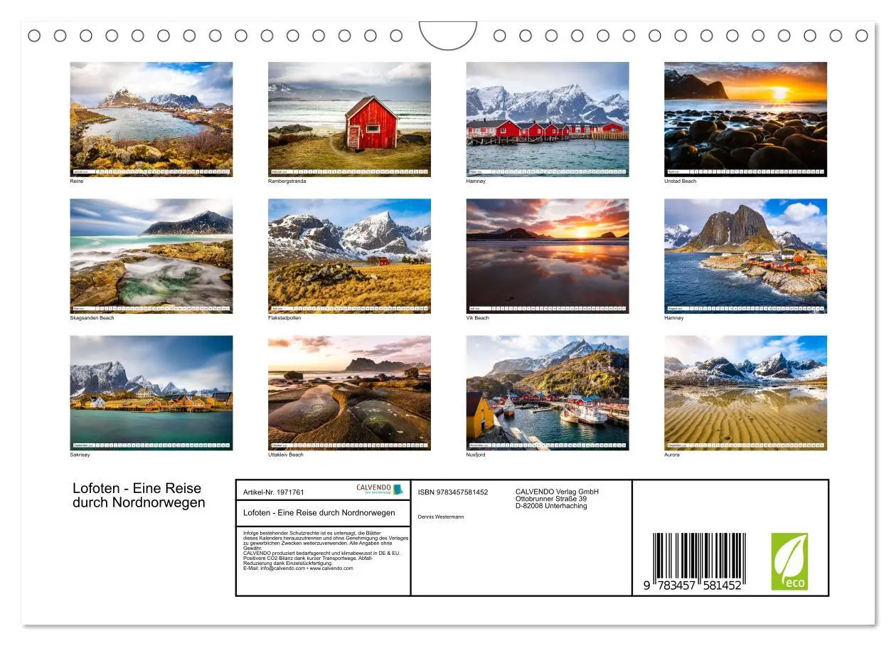 Bild: 9783457581452 | Lofoten - Eine Reise durch Nordnorwegen (Wandkalender 2026 DIN A4...