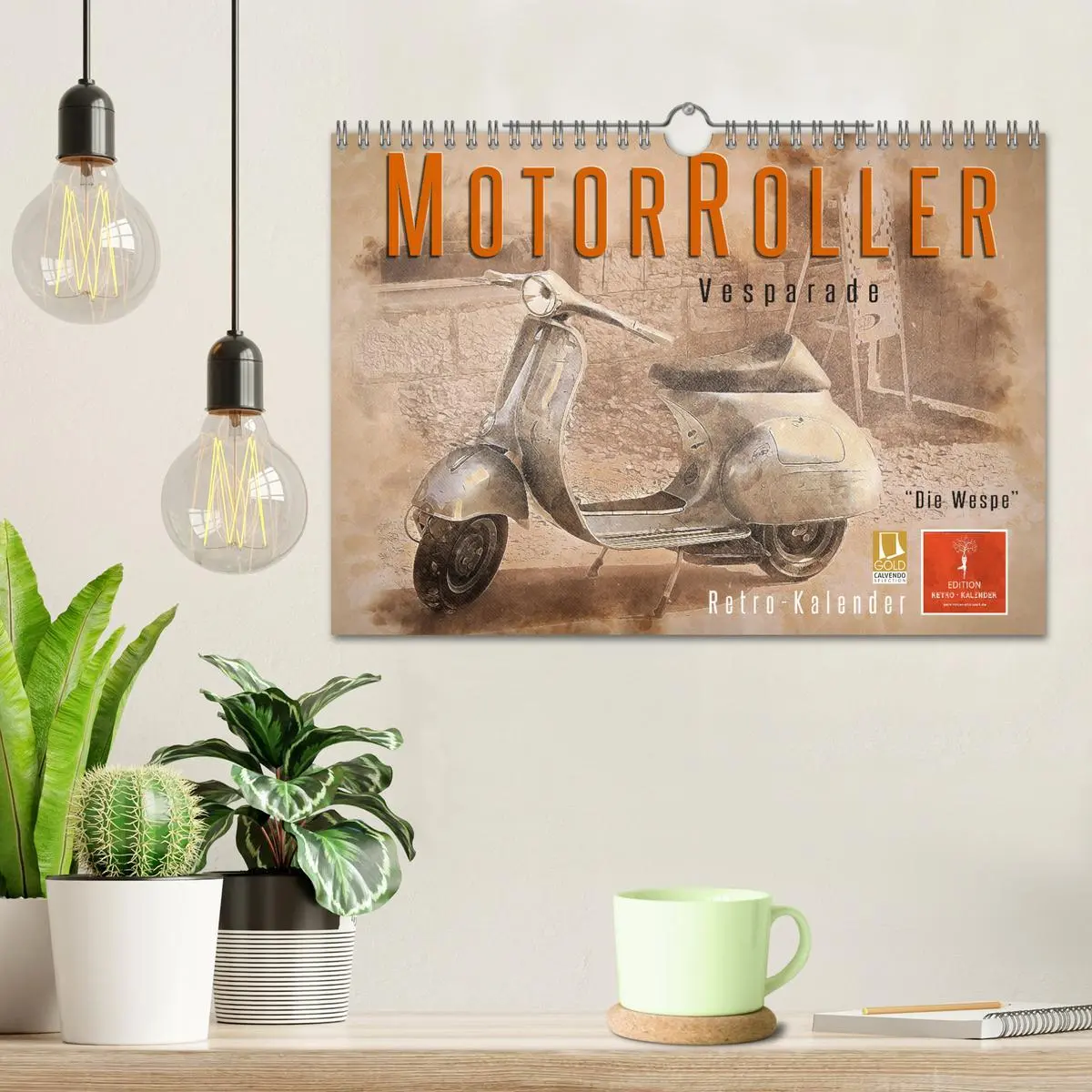 Bild: 9783457721452 | Mototrroller - Vesparade (Wandkalender 2026 DIN A4 quer), CALVENDO...