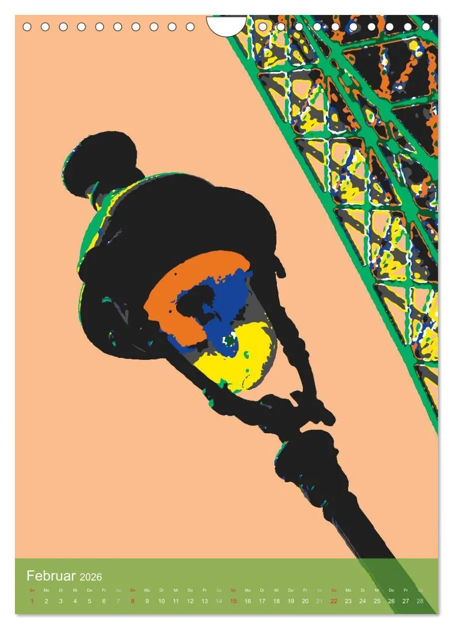 Bild: 9783516431452 | Paris pop-art (Wandkalender 2026 DIN A4 hoch), CALVENDO Monatskalender