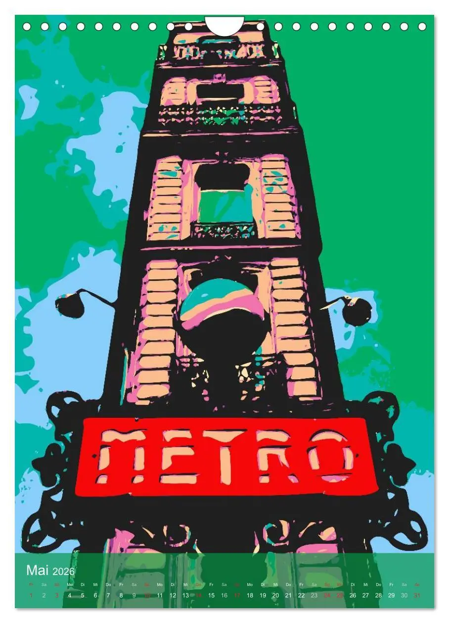 Bild: 9783516431452 | Paris pop-art (Wandkalender 2026 DIN A4 hoch), CALVENDO Monatskalender