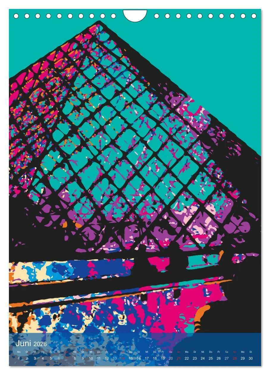 Bild: 9783516431452 | Paris pop-art (Wandkalender 2026 DIN A4 hoch), CALVENDO Monatskalender