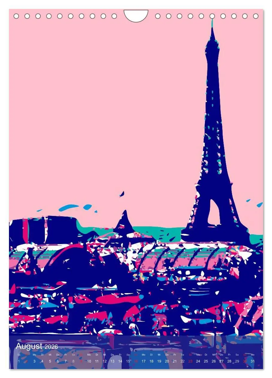 Bild: 9783516431452 | Paris pop-art (Wandkalender 2026 DIN A4 hoch), CALVENDO Monatskalender