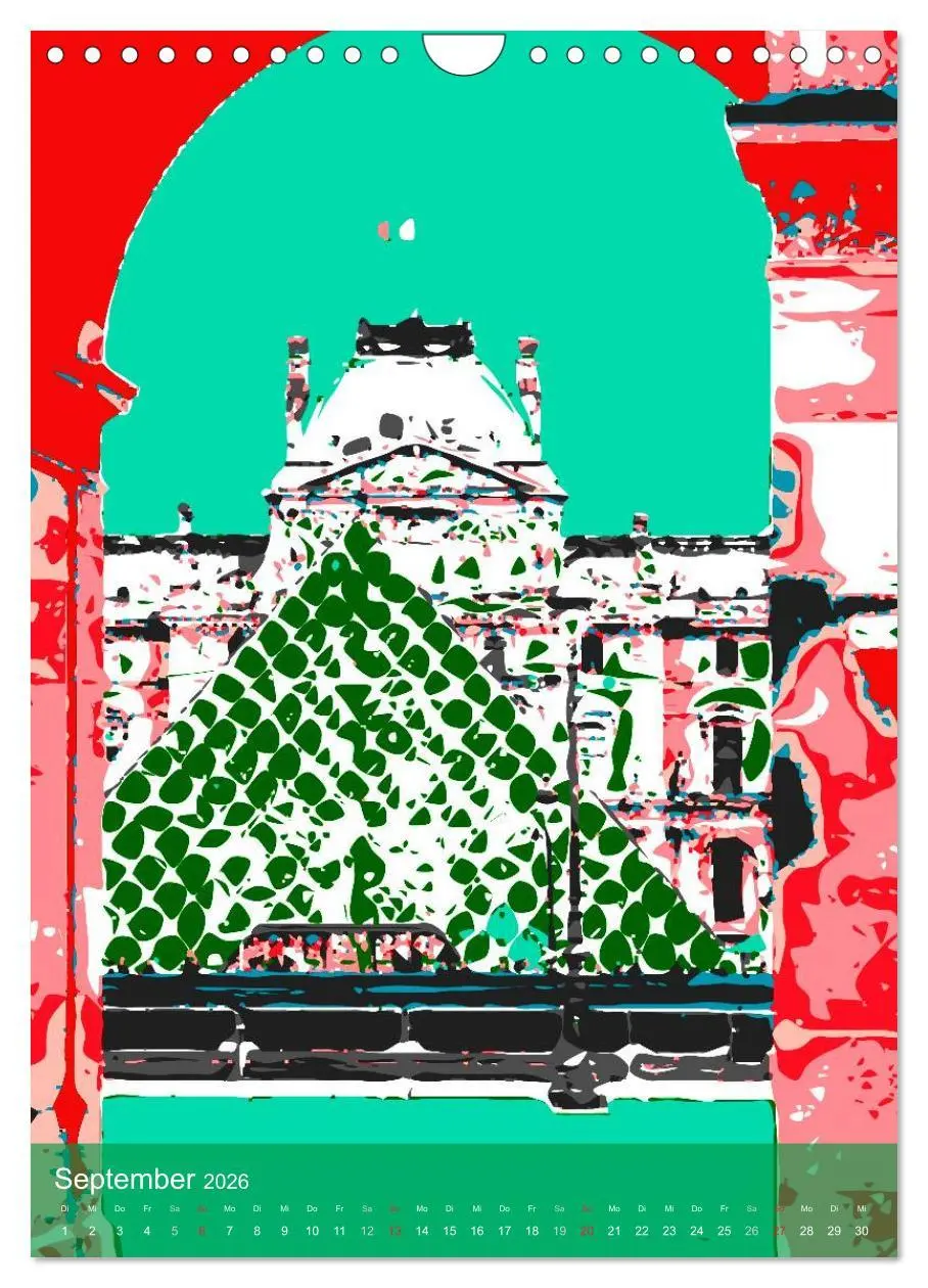 Bild: 9783516431452 | Paris pop-art (Wandkalender 2026 DIN A4 hoch), CALVENDO Monatskalender