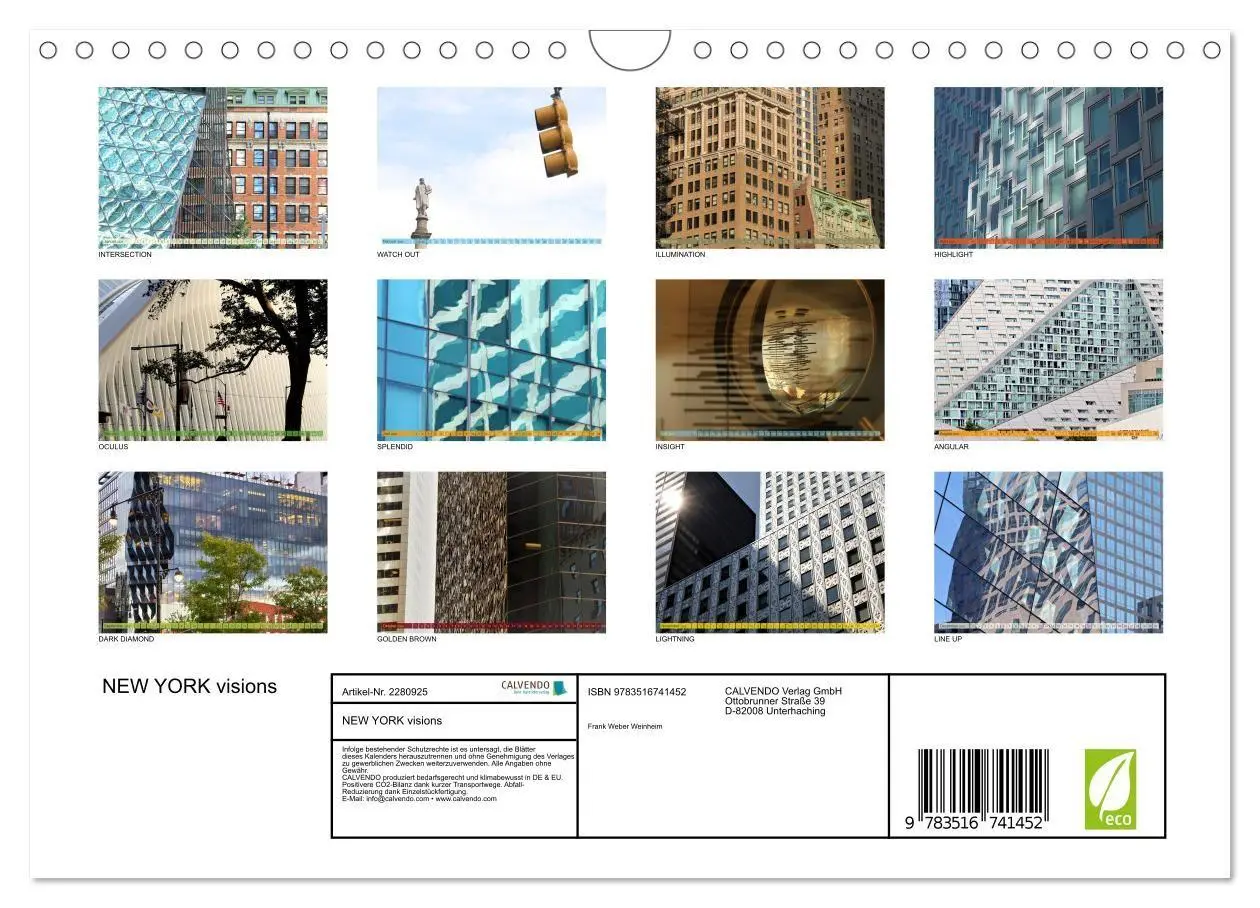 Bild: 9783516741452 | NEW YORK visions (Wandkalender 2026 DIN A4 quer), CALVENDO...