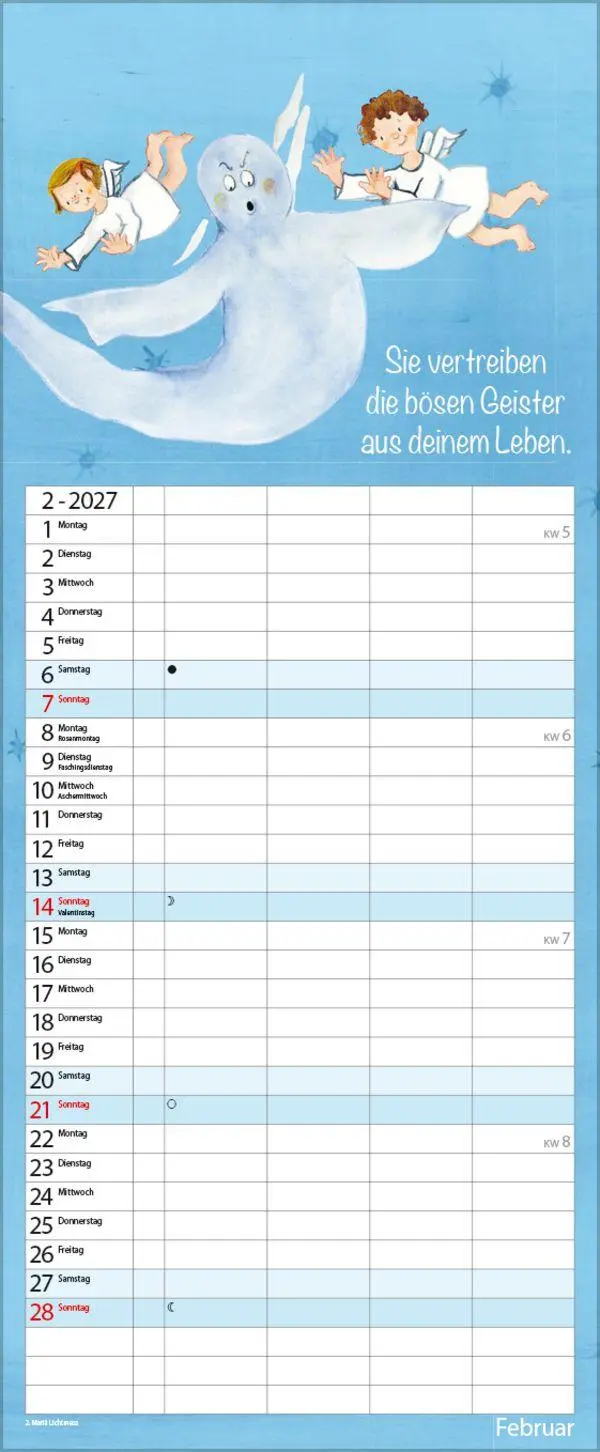 Bild: 9783819301452 | Familientimer Schutzengel 2027 | Verlag Korsch | Kalender | 14 S.