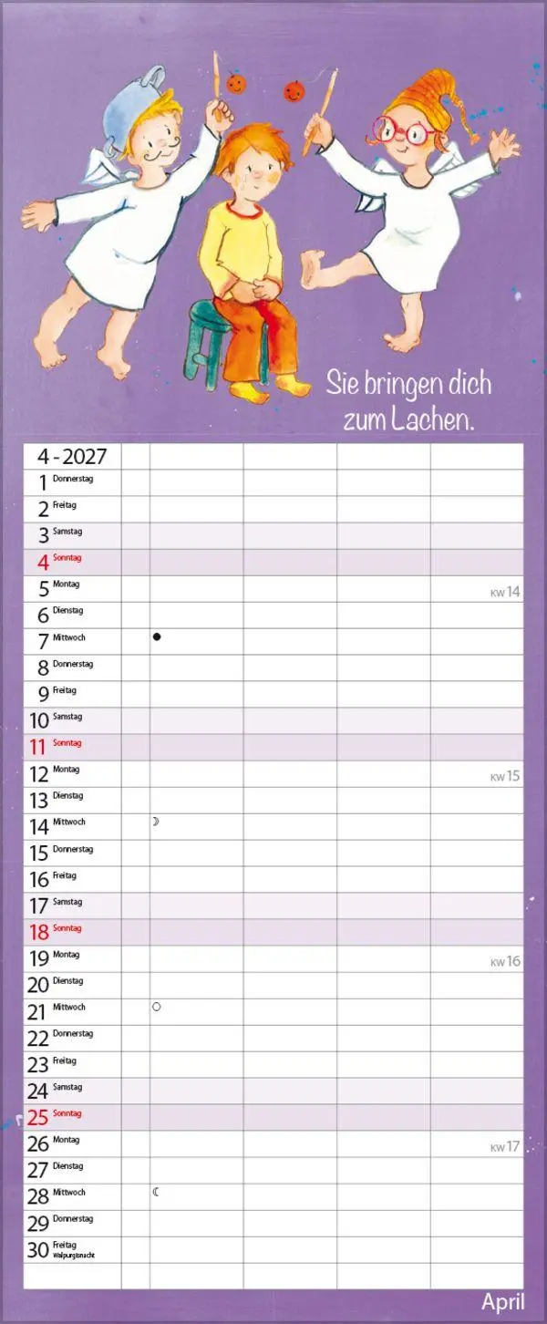 Bild: 9783819301452 | Familientimer Schutzengel 2027 | Verlag Korsch | Kalender | 14 S.