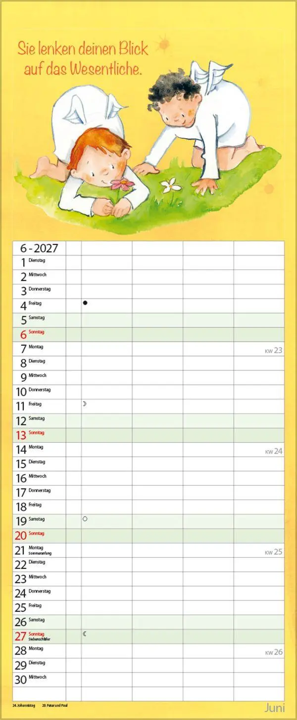 Bild: 9783819301452 | Familientimer Schutzengel 2027 | Verlag Korsch | Kalender | 14 S.