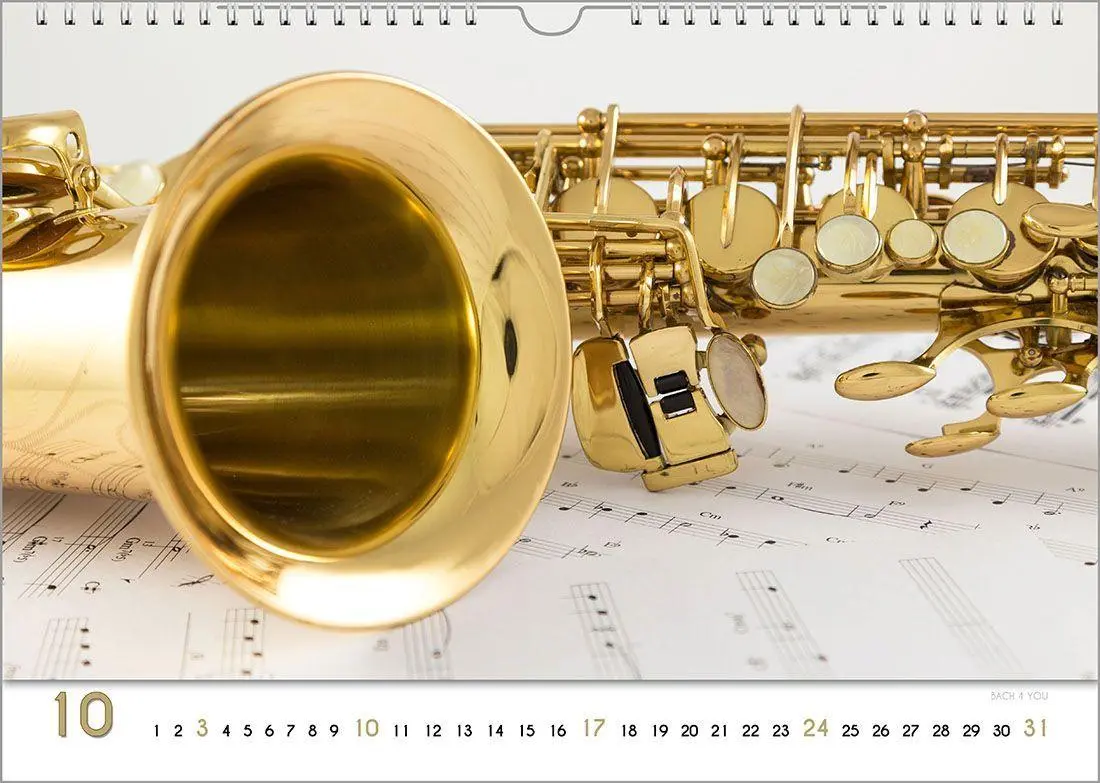 Bild: 9783969031452 | Blech-Instrumente - Musik-Kalender 2027, DIN A3 | Peter Bach Jr.